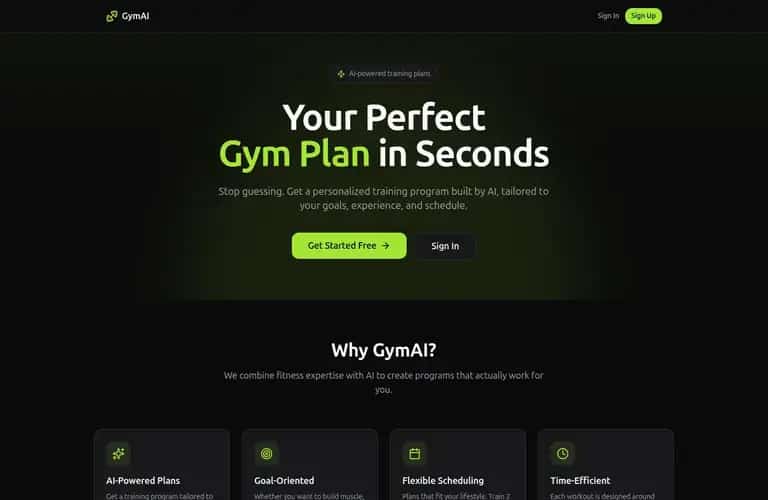 Gym AI Planner